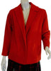 Manteau court en cachemire rouge des années 50