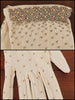 50s 60s taupe gloves beading details