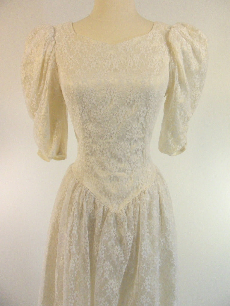 Vintage 80s Gunne Sax Cream Lace Party Dress Short Wedding Gown – Better Dresses Vintage Vintage 80s Gunne Sax Cream Lace Party Dress Short Wedding Gown – Better Dresses Vintage