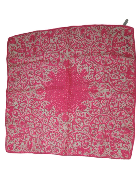 Écharpe en soie rose Saks Fifth Avenue des années 60/70