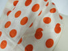 60s Mod Orange Polka Dot Infinity Scarf