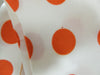 60s Mod Orange Polka Dot Infinity Scarf