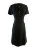 60s Mod Black Cocktail Dress