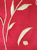 Robe Shift en lin irlandais brodé rose framboise des années 60