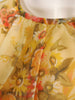 70s Yellow Floral Hostess Set - fabric detail