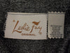 Vintage 70s Leslie Fay silver metallic knit hostess maxi dress at Better Dresses Vintage. tag