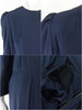 50s/60s Navy Blue Dress - details