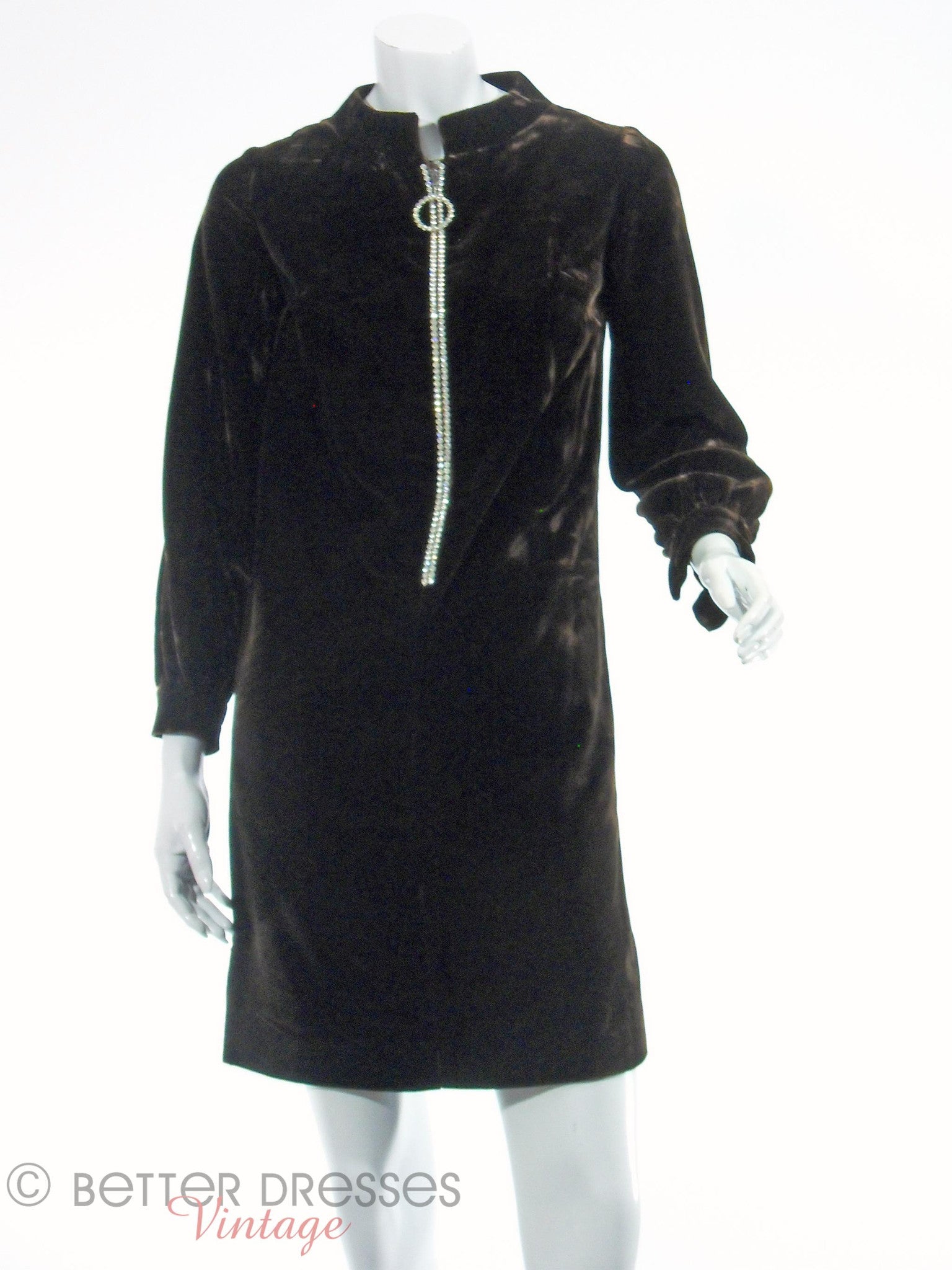 60s/70s Mod Velvet Shift Dress Better Dresses Vintage 60s/70s Mod Velvet Shift Dress Better Dresses Vintage