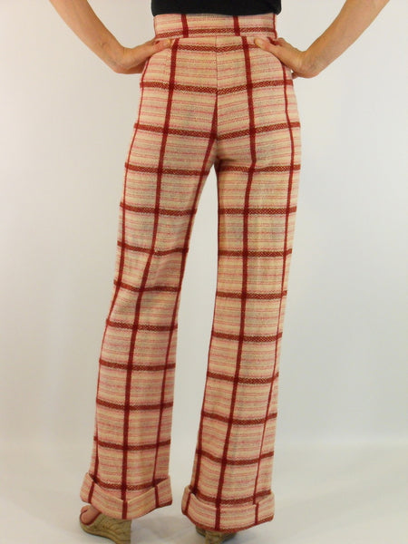 70s Plaid "Everything Is Jake" Trousers