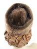 60s Brown Faux Fur Pillbox Hat by Pierpont