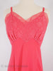 50s/60s Luxite Pink Full Slip - close view