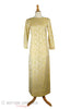 60s Mod Metallic Gold Gown