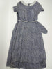 40s Nelly Don Navy Voile Day Dress at Better Dresses Vintage. Interior.