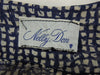 40s Nelly Don Navy Voile Day Dress at Better Dresses Vintage. Label.