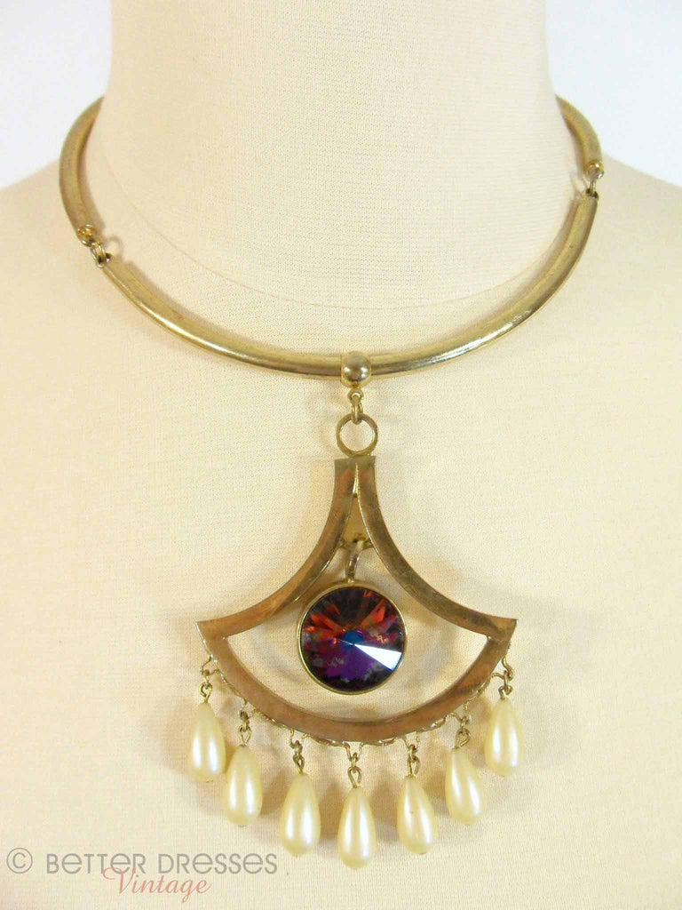 50s Whiting&Davis Pendant Necklace