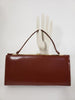 50s/60s brown leather purse - back