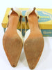 50s Bone Leather Stiletto Shoes by Caprini - soles
