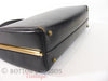 50s/60s Black Leather Frame Purse - bottom