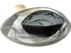 1940s 1950s Black Pancake Hat - detail of cap