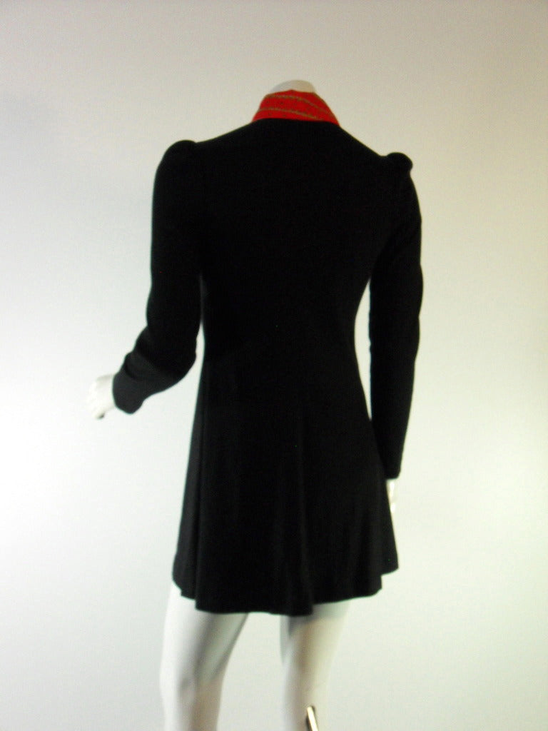 Vintage 60s Arpeja Young Innocent Black Mini Dress Long Sleeve With Red Trim Better Dresses Vintage Vintage 60s Arpeja Young Innocent Black Mini Dress Long Sleeve With Red Trim Better Dresses Vintage