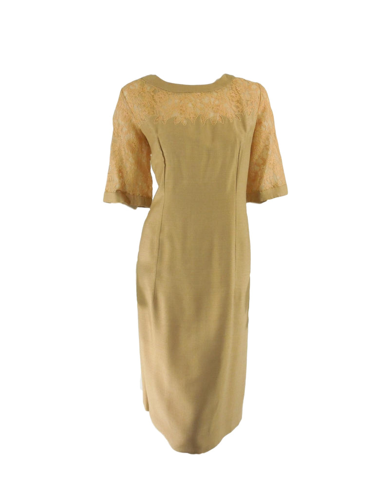 60s Golden Wiggle Dress