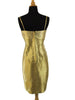 50s Adele Simpson Gold Shift - back view