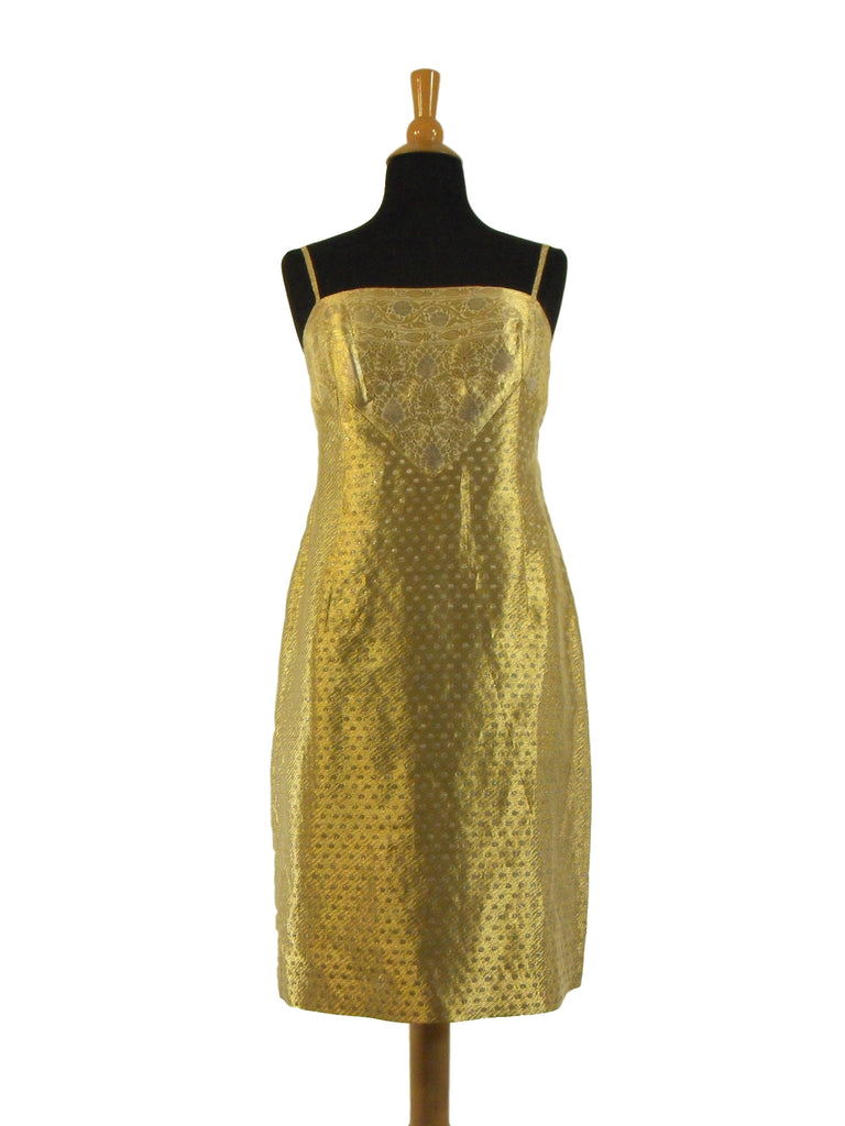50s Gold Shift by Adele Simpson - loose