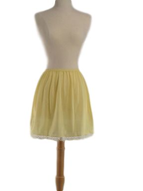 60s/70s NOS Yellow Native Half Slip