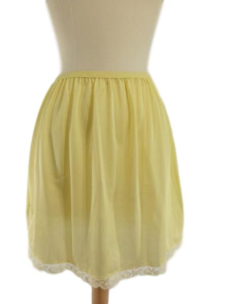 60s or 70s Native brand Yellow Half Slip - NOS