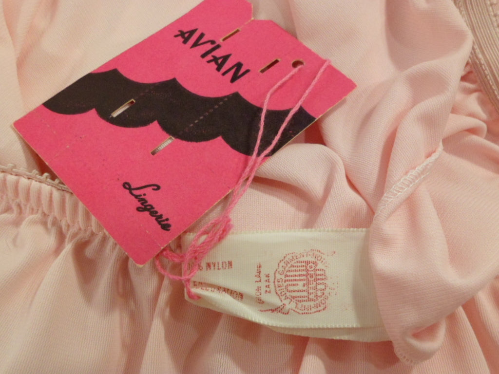 Vintage 50s 60s Half Slip in Pink by Avian New With Tags NOS Better Dresses Vintage