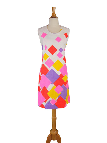 60s/70s Hawaiian Bright Shift Dress