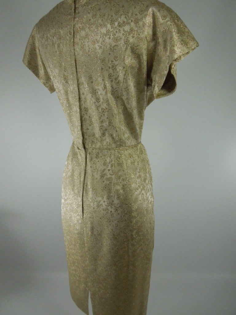 Vintage 60s Gold Wiggle Cocktail Sheath Dress Better Dresses Vintage Vintage 60s Gold Wiggle Cocktail Sheath Dress Better Dresses Vintage