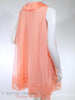 60s Double Nylon Peach Peignoir Set by Vanity Fair