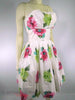 50s Floral Sundress With Shelf Bust and Full Skirt at Better Dresses Vintage