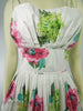 50s Nip Waist Shelf Bust Floral Sundress by Saba Jrs