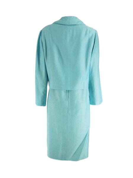 60s/70s Dress & Jacket Set - Robin's Egg Blue Shift | Jackie O - lg Better Dresses Vintage 60s/70s Dress & Jacket Set - Robin's Egg Blue Shift | Jackie O - lg Better Dresses Vintage