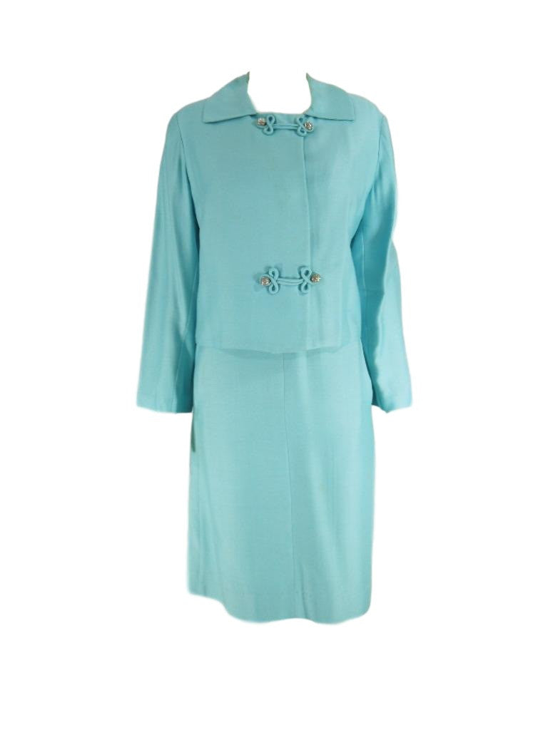 60s/70s Dress & Jacket Set - Robin's Egg Blue Shift | Jackie O - lg Better Dresses Vintage 60s/70s Dress & Jacket Set - Robin's Egg Blue Shift | Jackie O - lg Better Dresses Vintage