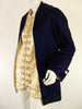 Victorian Velvet and Embroidered Silk Jacket With 18th Century Hand-Painted Porcelain buttons at Better Dresses Vintage. left side