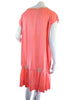 20s Silk Chemise Dress in Peach - back view