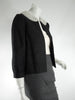 60s Black Portrait Collar Jacket