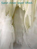 60s Ivory Beaded Full Wedding Dress by Mike Benet