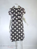 60s Suzy Perette Black & White Mod Shift - front