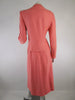 Tailleur jupe rose saumon Lampl années 40/50