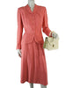 40s Lampl Salmon Pink Skirt Suit