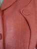 Tailleur jupe rose saumon Lampl années 40/50