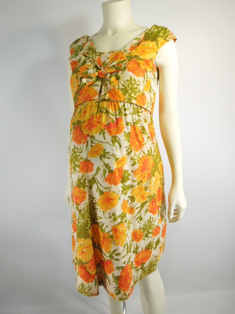 Vintage 50s 60s Maternity Dress Shift Orange Floral by Ma Mere – Better Dresses Vintage Vintage 50s 60s Maternity Dress Shift Orange Floral by Ma Mere – Better Dresses Vintage