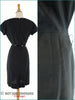 50s LBD With Ruffled Dickey - back views