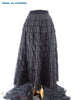 40s/50s Black Lace Full Skirt - back view no crinoline