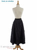 40s/50s Black Lace Full Skirt - without crinoline