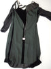Young Modes black velvet portrait collar sheath dress. Interior. BDV